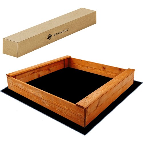 springos Peskovnik z odprtimi klopmi 120x120 cm, (21873263) Cene