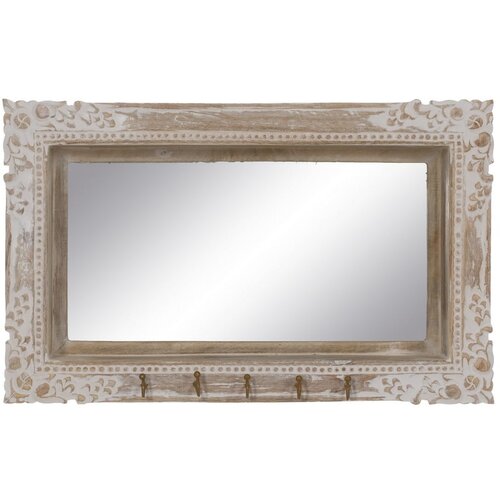 Ixia Zidno ogledalo s okvirom od masivnog drveta 61x38 cm &amp;ndash; Slike