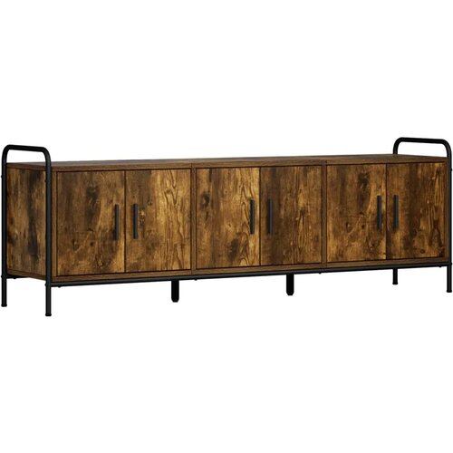  TV ormar 146 x 33 x 50 cm Dimljeni hrast Konstruirano drvo - Dimljeni hrast 146 x 33 x 50 cm Slike