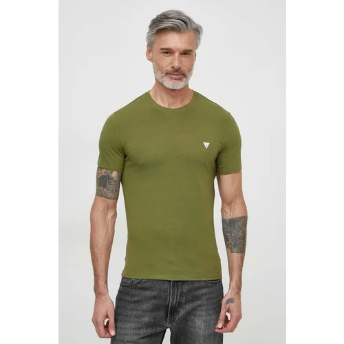 Guess Kratka majica moški, zelena barva