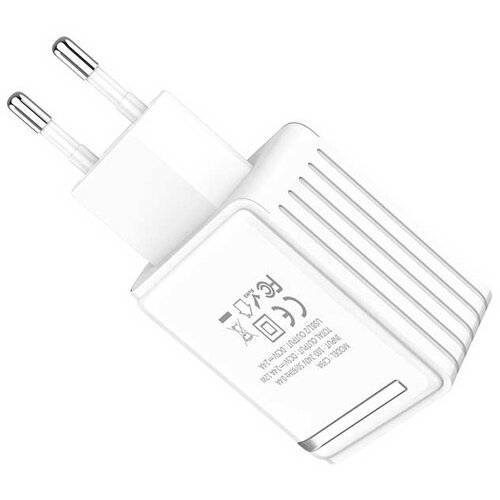 hoco. Zidni USB punjač C39A dual-port Beli Cene