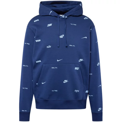 Nike Sportswear Sweater majica 'CLUB' mornarsko plava / svijetloplava