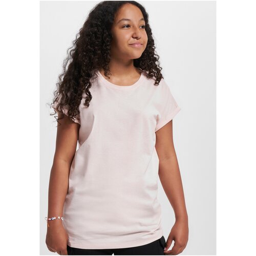 Urban Classics Girls' Organic Shoulder Extended T-Shirt - Pink Cene
