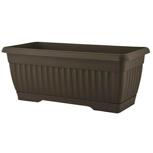 Plastična žardinjera Mediteran (Vanjska dimenzija (D x Š x V): 50 x 19 x 16,5 cm, Plastika, Smeđe boje) Cijene
