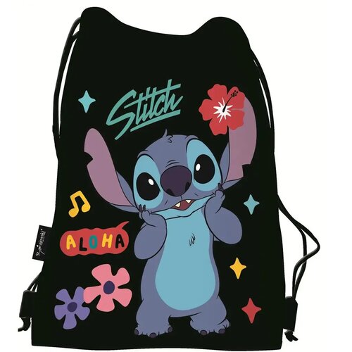 Unipap Disney Stitch črna Aloha telovadna vreča, &scaron;portna vreča 34x43 cm Cene