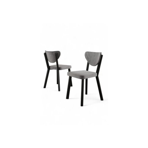 Hanah home set stolica (4 komada) arfe grey black Slike