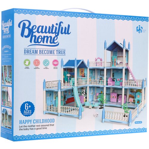  Kućica za lutke Villa Cottage - plava Cijene