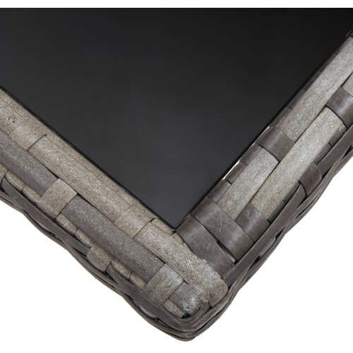  Vrtni stol sivi 170 x 80 x 74 cm od poliratana Slike