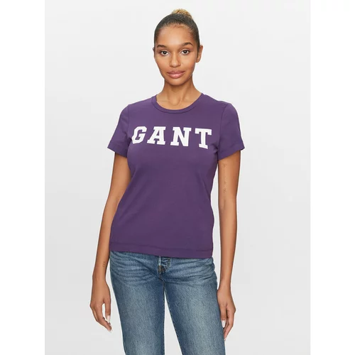 Gant Majica Reg Graphic Ss 4200741 Vijolična Regular Fit