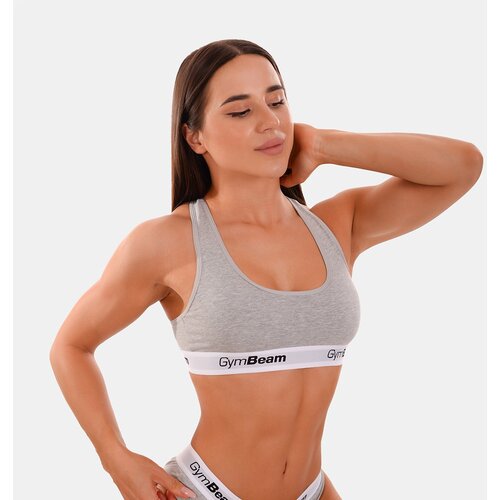 GymBeam Grudnjak Bralette Grey S Slike