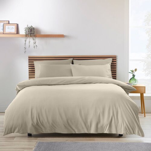 Catherine Lansfield Bež podalj&amp;scaron;ana posteljnina za zakonsko posteljo 230x220 cm So Soft Non-Iron &amp;ndash; Slike