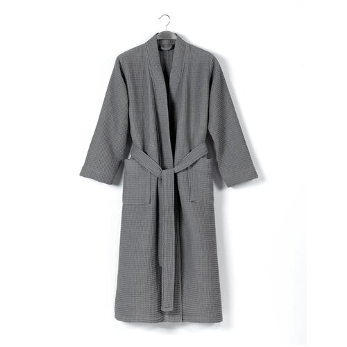 Foutastic mia waffle - dark grey dark grey bathrobe Slike