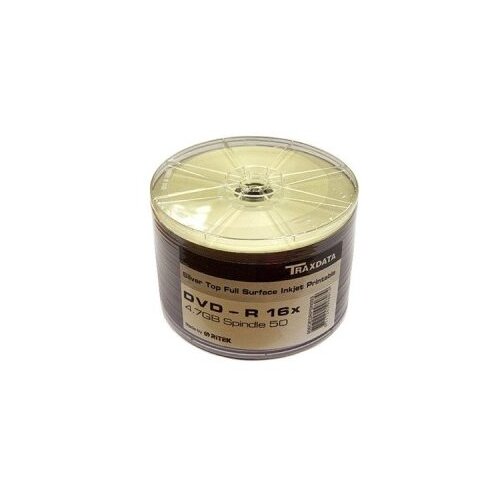  DVD-R TRAXDATA, 4.7GB, 16X, spindle 50 kom, PRINTABLE white Slike