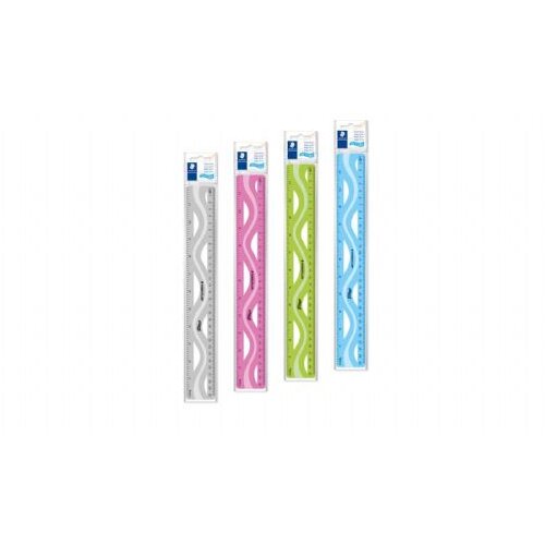Staedtler ravnilo, sort. barve, 30 cm Slike