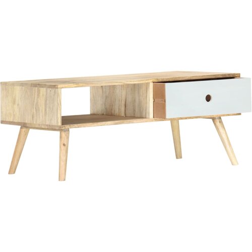 Maison Chic Klubska mizica - kavna mizica - Nizka mizica 90x50x40 cm trden mangov les, (21754827) Slike