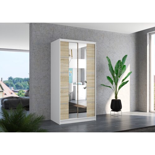  ORMAR KSAWER 100 CM (VIE BOJA)-bijela/sonoma Slike