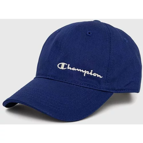 Champion Bombažna bejzbolska kapa mornarsko modra barva