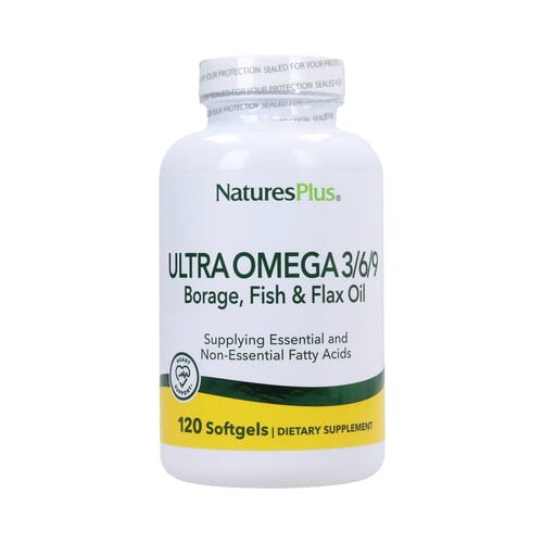 Nature&amp;#039;s Plus Ultra OMEGA 3/6/9 - 120 Gel-kapsule Slike