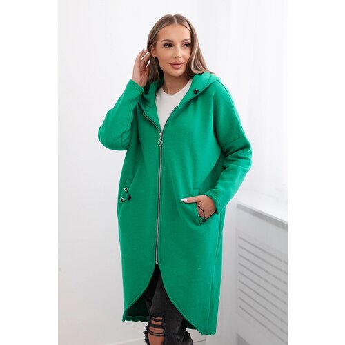 Kesi Long insulated sweatshirt green Cene