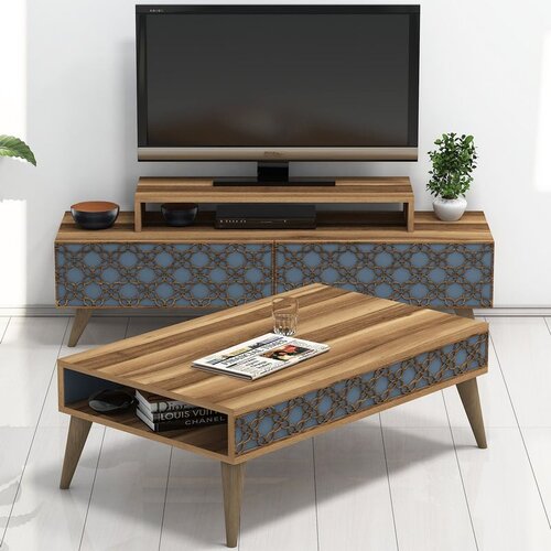 Hanah home city - walnut, chalcedony walnutchalcedony living room furniture set Slike