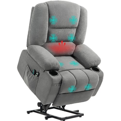 HOMCOM televizijski naslonjač poliester, pena 97D x 90&Scaron; x 102V cm Temno siva, (5000242961) Cene