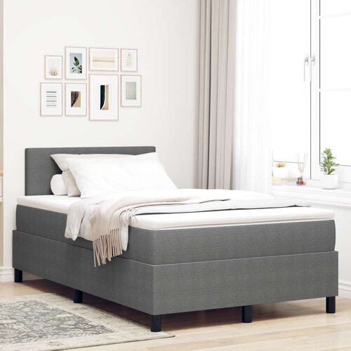  Krevet s oprugom s madracem Siva 120x200 cm Tkanina od kordura Slike