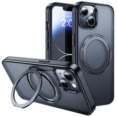hoco. AS1 case with rotating ring compatible with MagSafe for IPHONE 15 black Cijene