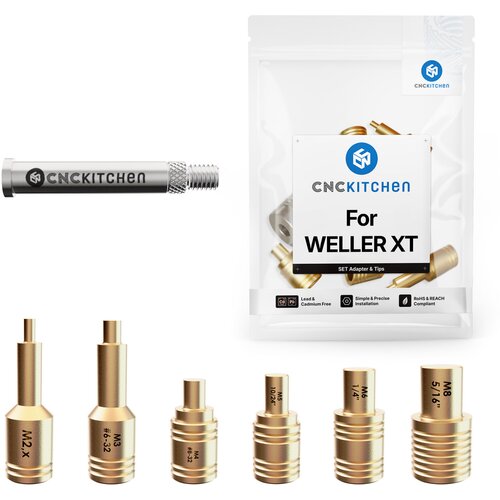 CNC Kitchen Pripomoček za taljenje + Weller XT adapter - 1 set. Slike