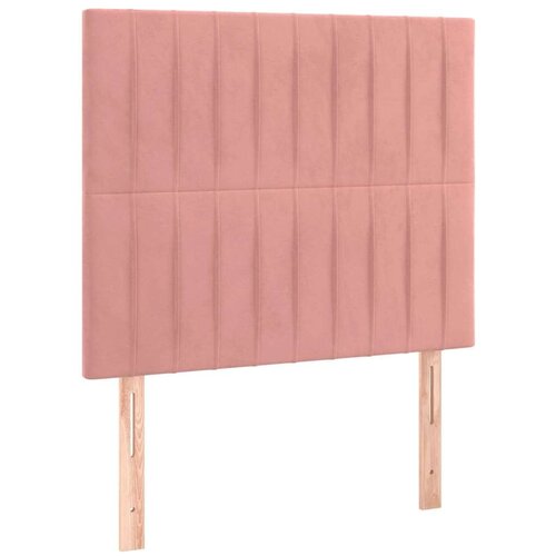 VidaXL Box spring krevet s madracem ružičasti 90x190 cm bar&amp;scaron;unasti Slike
