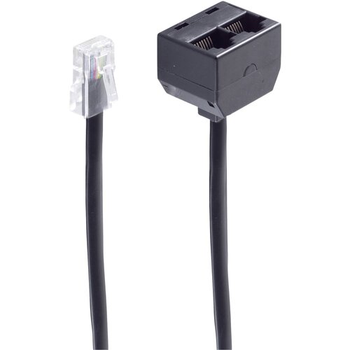 Shiverpeaks basic-s western vtič 8/8 (RJ45) na 2 western vtičnici 8/8 (RJ45)\, brez uporov\, 0\,1 m isdn adapter [1x RJ45 vtič 8p8c - 2x RJ45 vtičnica 8p8c] 0.1 m črna, (20411208) Cene