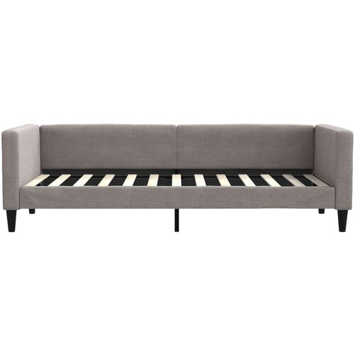VidaXL dnevni krevet s madracem smeđesivi 80 x 200 cm od tkanine Slike