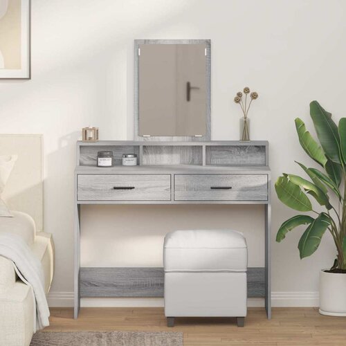 Toaletni stol Siva Sonoma 100 x 41 x 140 cm Konstruirano drvo Cene