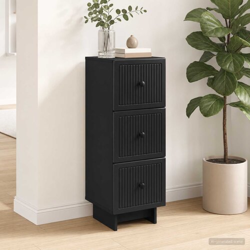  Ormar s ladicama Crna 33 x 34,5 x 90 cm Konstruirano drvo Cene