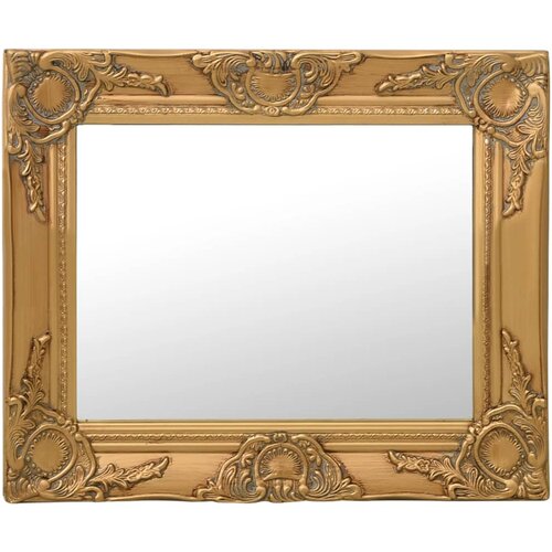 VidaXL Zidno ogledalo u baroknom stilu 50 x 40 cm zlatno Slike