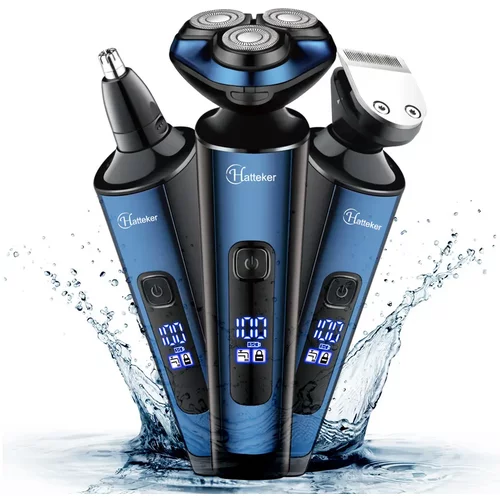 Blue Chilli Trimmer 3-in-1 Multifunction Waterproof Electric Shaver, (20630454)