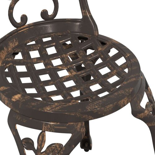 vidaXL 3-delni vrtni bistro set v bronasti litini, (22016512) Cene