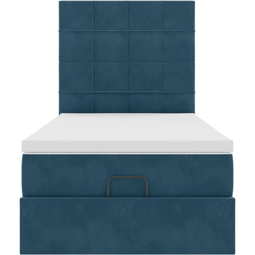  Okvir kreveta s madracima tamnoplavi 80x200cm bar&amp;scaron;unasti Slike