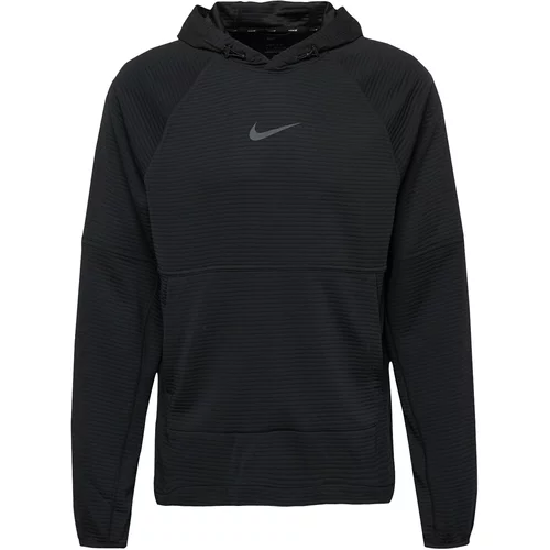 Nike Športna majica siva / črna