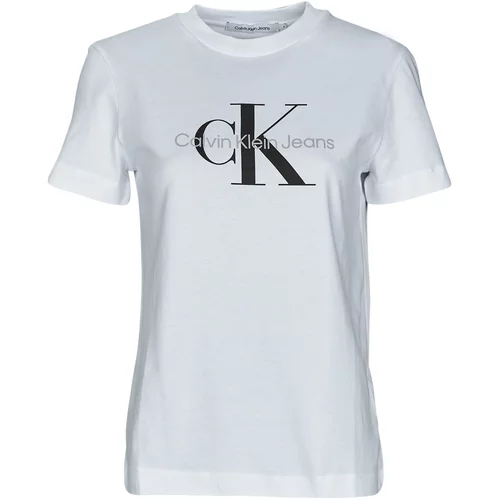 Calvin Klein Jeans Majice s kratkimi rokavi CORE MONOGRAM REGULAR TEE Bela