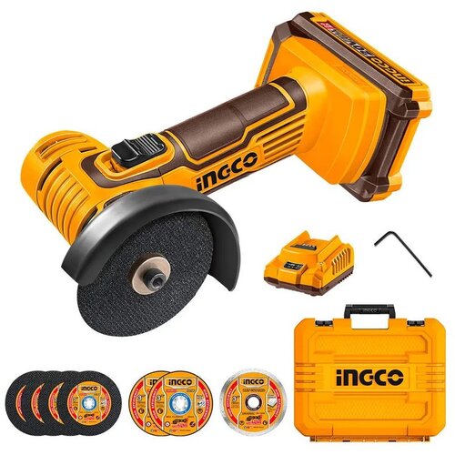 Ingco SUPER aku mini brusilica 76 mm, 2 Ah, kofer Cene