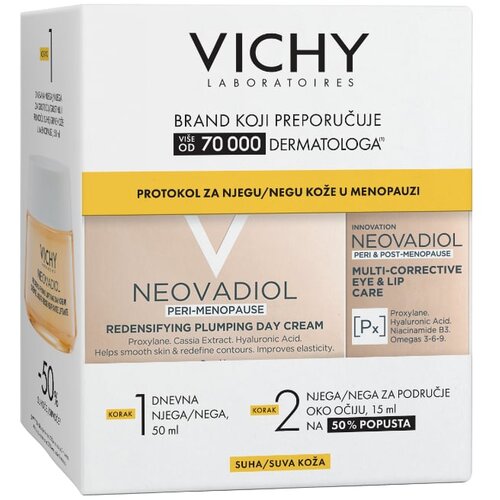 Vichy Winter promo, Neovadiol krema 50ml, suva koža + Neovadiol krema za oči 15ml Cene