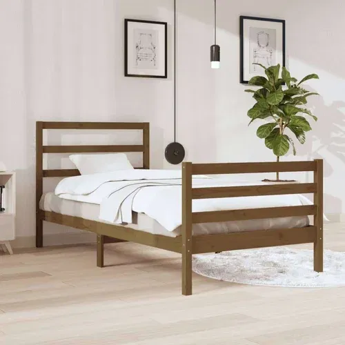  za krevet od masivne borovine smeđa boja meda 90 x 200 cm