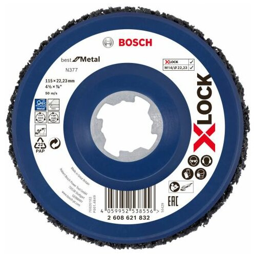 Bosch X-Lock disk za čišćenje N377 115mm, best for metal ( 2608621832 ) Slike