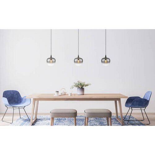Globo 15548H - Luster na sajli MAXY 1xE27/40W/230V prečnika 24 cm crna Slike