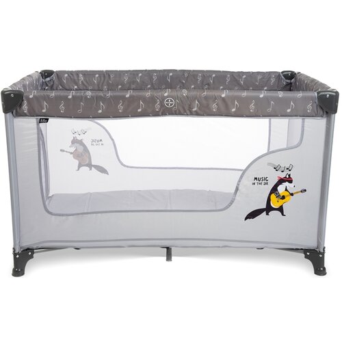 Bbo PRENOSIVI KREVET (BK-065) 1 NIVO DREAM&amp;amp;PLAY - GREY Slike