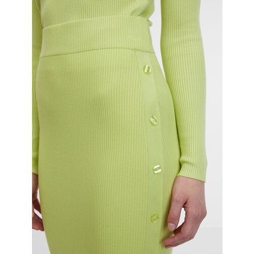 Orsay Light Green Women's Midi Sweater Skirt - Women's Cene