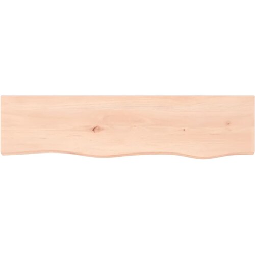  Zidna polica 80 x 20 x 2 cm od neobrađene masivne hrastovine Slike
