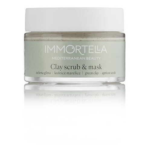 Immortella Mediterranean Beauty in maska iz gline Slike