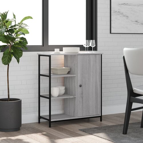 The Living Store Komoda siva sonoma 70x30x80 cm inženirski les - Komoda, (21661103) Cene