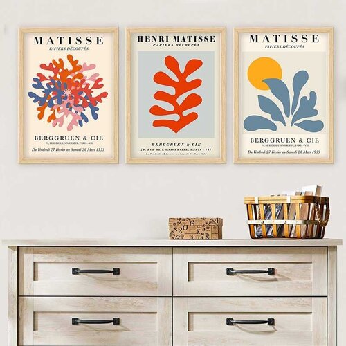 Wallity Set uramljenih slika 3NTC_UN161162 , 3 Dela Cene